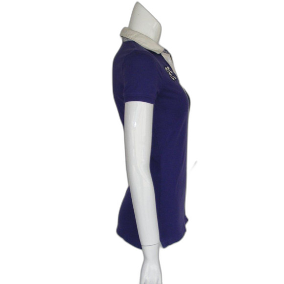 TOMMY HILFIGER Polo Shirt, S, Purple, Embroidered - Picture 6 of 12